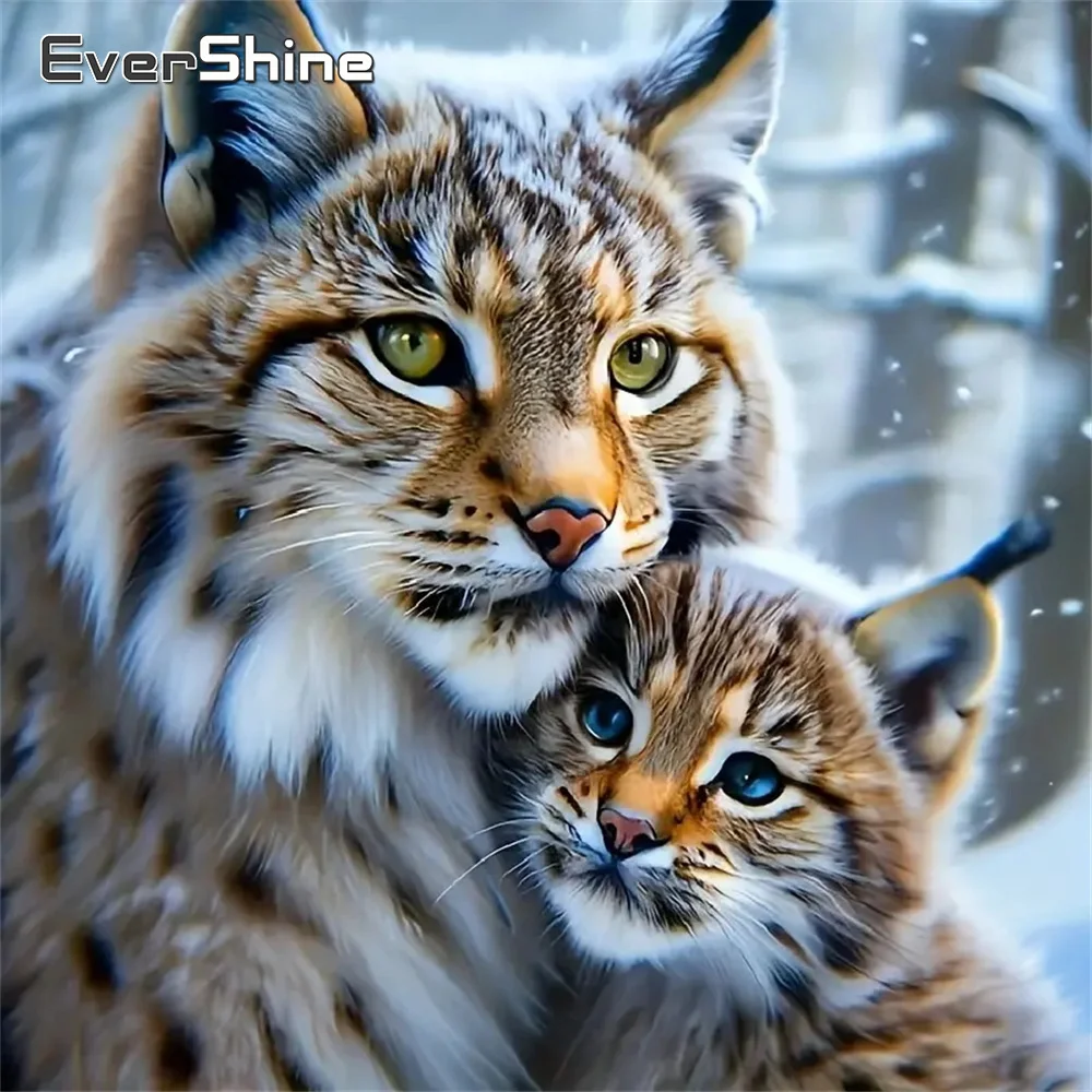 Evershine Katze Diamant Stickerei Tier DIY Malerei Bild von Strass Diamant Mosaik Neue Ankunft Dekor für Zuhause