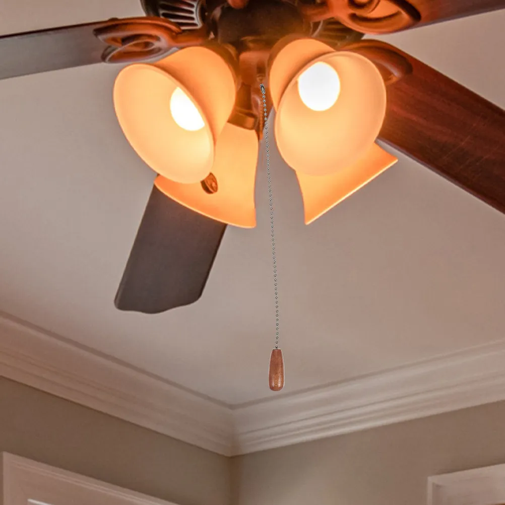 

Комплект из 4 винтажных деревянных цепочек-удлинителей для потолочного вентилятора, декоративный шнур для лампы, для спальни, гостиной, прихожей