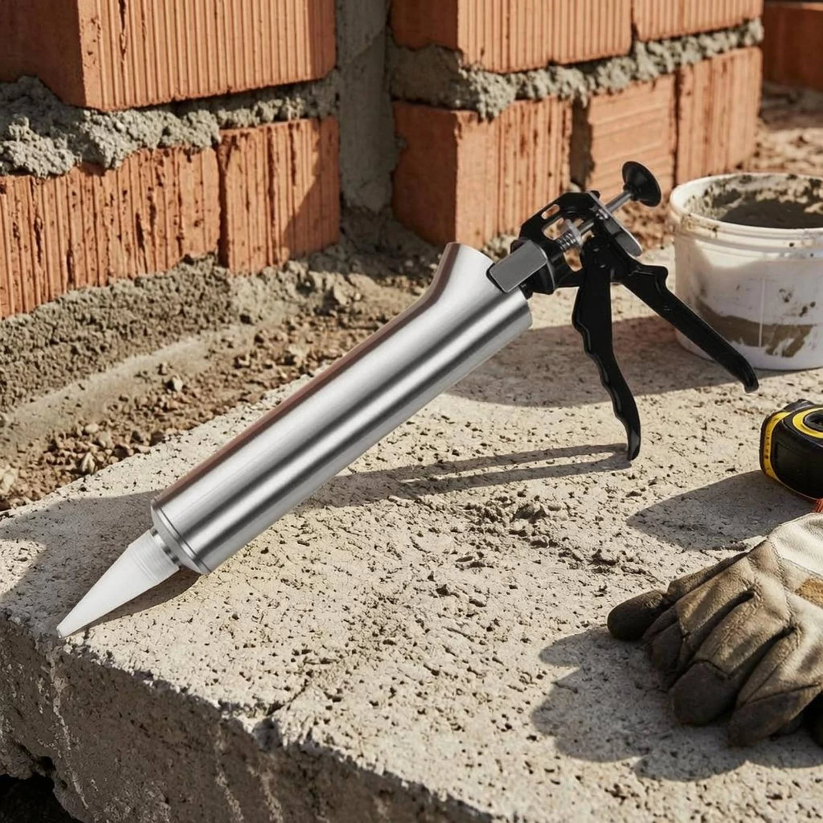 Cement Caulking Stainless Steel Cement Grout Handheld Grout Applicator 5 Mm Joints Long-Lasting