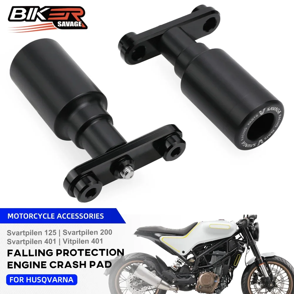 

Frame Sliders Crash Protector For Husqvarna Svartpilen Vitpilen 125 200 401 17-24 Motorcycle Frame Sliders Anti Crash Protector