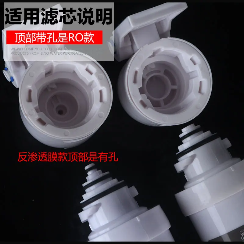 Сменная Крышка для очистителя воды, зажимный пластиковый фильтр с байонетным креплением, поворотный спиральный, с держателем для сточных вод