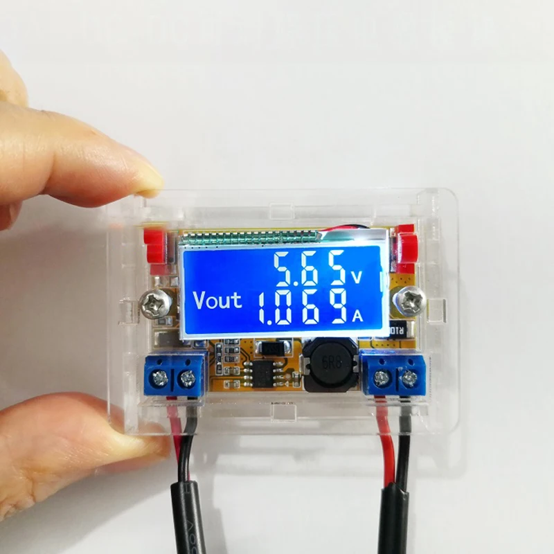 3A DC DC adjustable buck-stabilized CNC power module LCD screen voltage and ammeter dual display