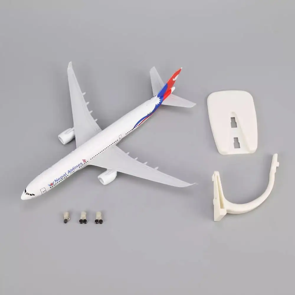 

A330 Nepal Airlines 20cm Metal Aircraft 1/400 Scale Model Alloy Aviation Airplane With Landing Gear Collection Ornament Plane