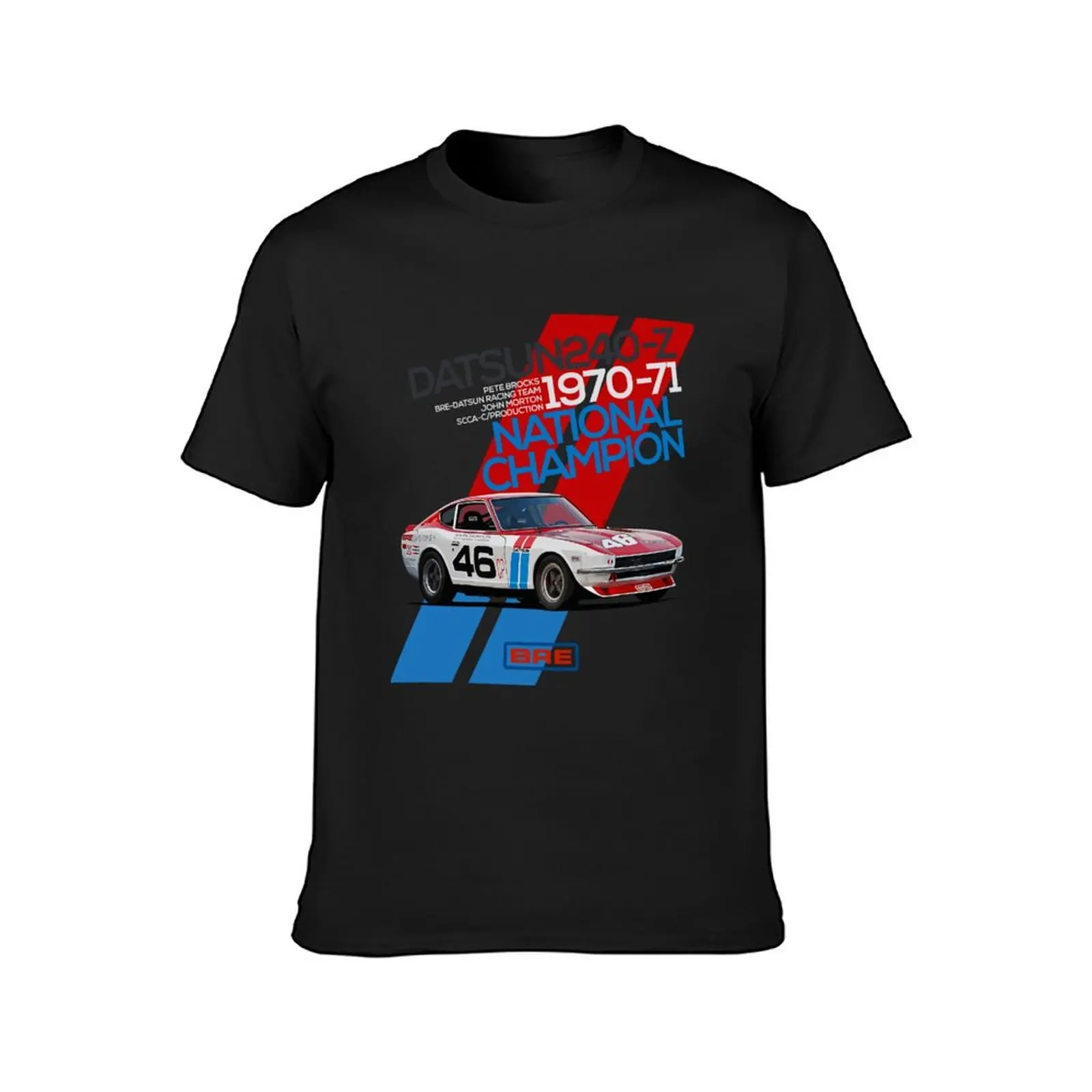 Bre Datsun 240z - National Champion T-Shirt summer top kawaii clothes Men's clothing