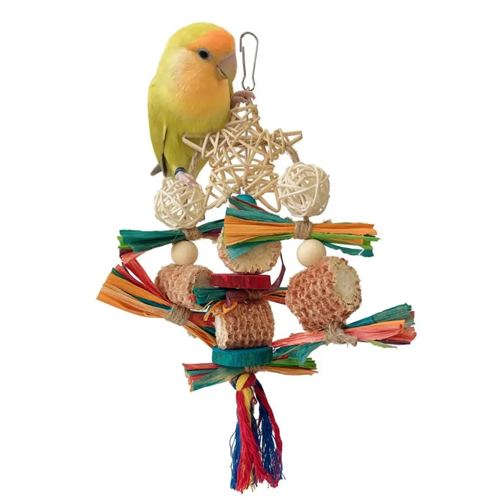 Chewing Toys Bird Shredding Toy Bird Toy Pet Supplies Parrot Chewing Toy Pet Stand Training Accessories Creative Parrot Pendant