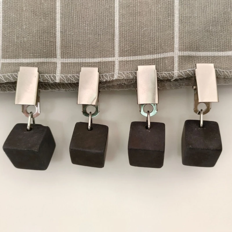 4pcs Tablecloth Weights Tablecloth Pendant Square Table Cover Weights Hangers with Metal Clip for Picnic Tables