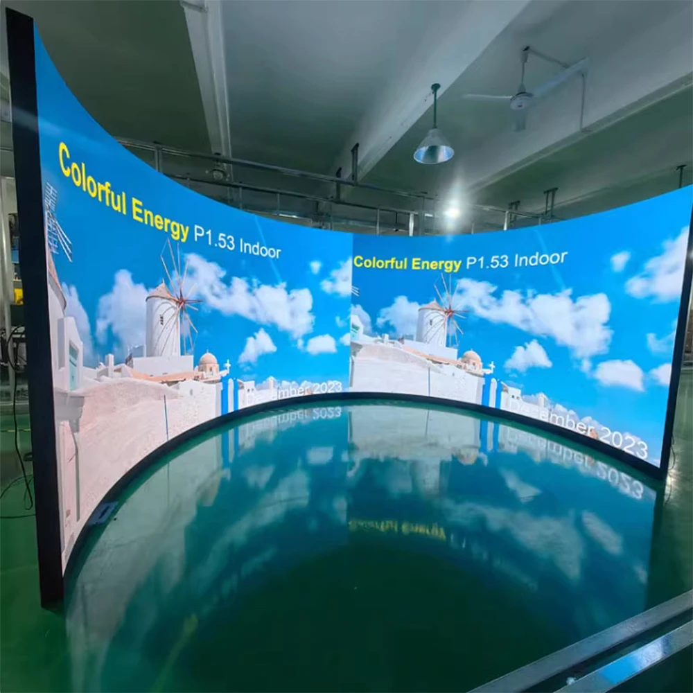 Digital LED Soft Flexible Module Display Screen Advertising Film LED Display Screen  Curved LED Video Wall Screen. - view 3