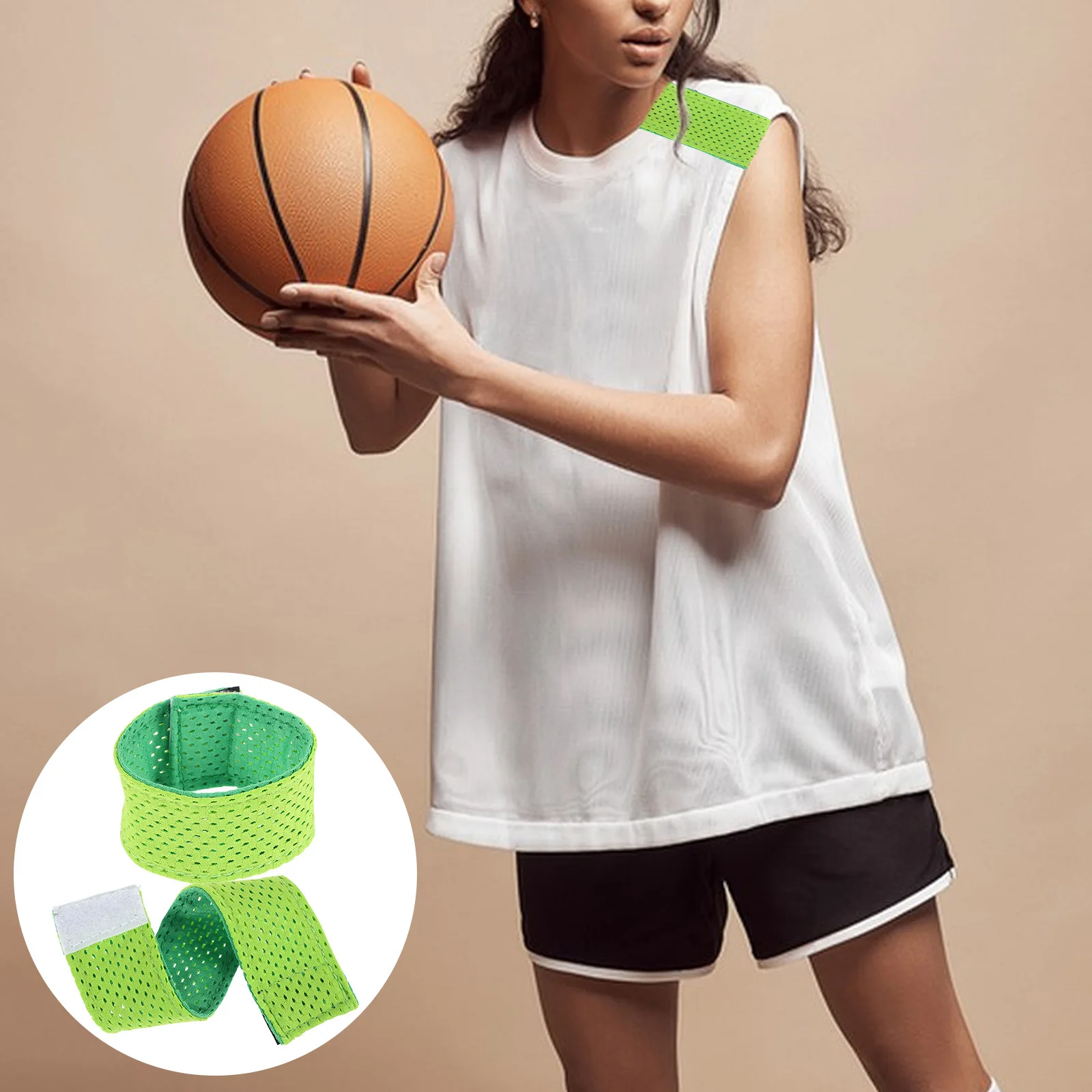 

1Pair Sports Sleeve Holders Elastic Anti-Slip Straps Adjustable Fixing Bands Soft Breathable Material Reusable No Damage