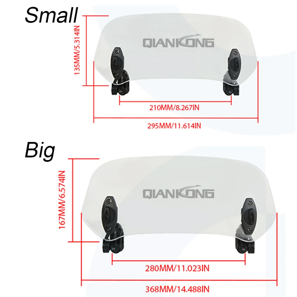 For SUZUKI BANDIT GSF 1250S 1250 1200 250 400 650 G-S-X 650F 2008 for BMW Uinversal Motor Wind Deflector Windscreen Windshield