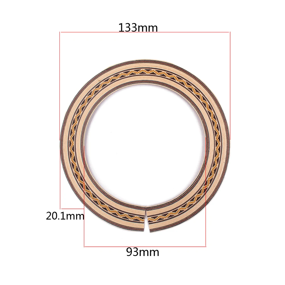 

1pcs Wavy Serpent Flower Sound Hole Rosette Wooden Guitar Accessories Bamboo Acoustic Classical Guitars High Grade Durable
