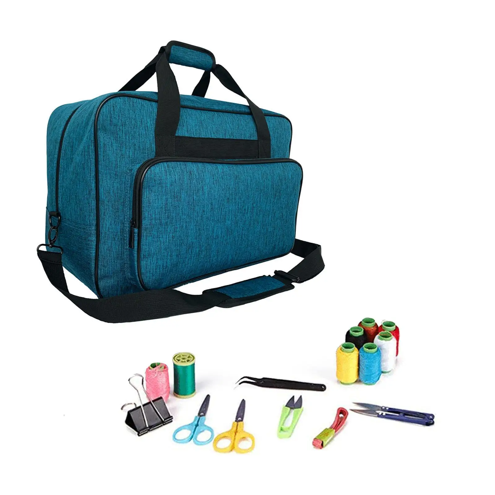 Portable Small Sewing Machine Storage Bag Wear-resistant Storage Organizer Bag Nylon Breathable Any Occasion Load-reducing Bag