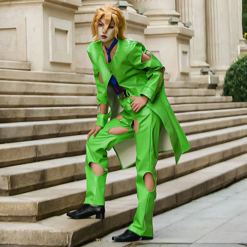 

Pannacotta Fugo Cosplay Costumes Green Uniform JOJO's Bizarre Adventure Golden Wind Outfit Halloween Party Dressing For Men