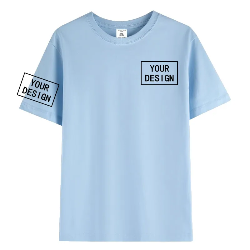 Custom Cotton T-shirt Personalized Your Design Here Custom Text T Shirt For Women Men Add Your Own Design DIY T Shirts POD