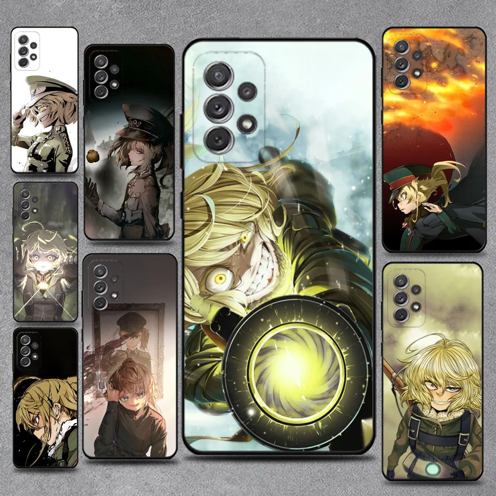 

Saga of Tanya the Evil Phone Case For Samsung S25,S24,S21,S22,S23,S30,Ultra,S20,Plus,Fe,Lite,Note,10,9,5G Black Cover