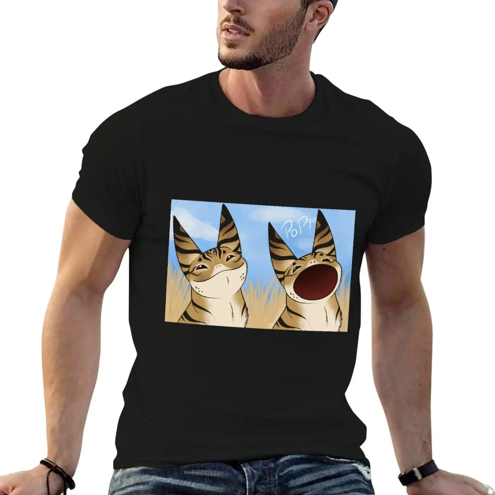 

Loth Cat Pop Cat T-Shirt man t shirts high quality luxury brand t shirt personalised t shirts for man graphic funny T-Shirt