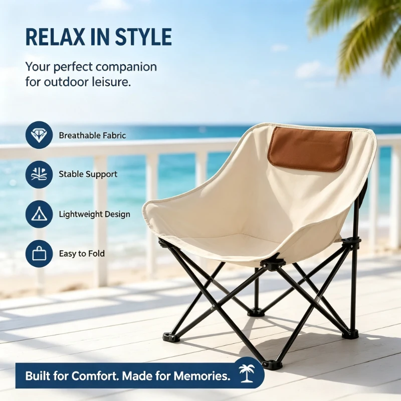 Silla De Ocio Plegable Y Portátil Para Exteriores, Ligera, Cómoda, Para Acampar, Pescar, Hacer Picnic, Playa, Senderismo, Viajes Por Carretera, Excursiones Diarias — -57%, 66.27€ Coupon, from 49.99€ – 57% descuento – €49.99