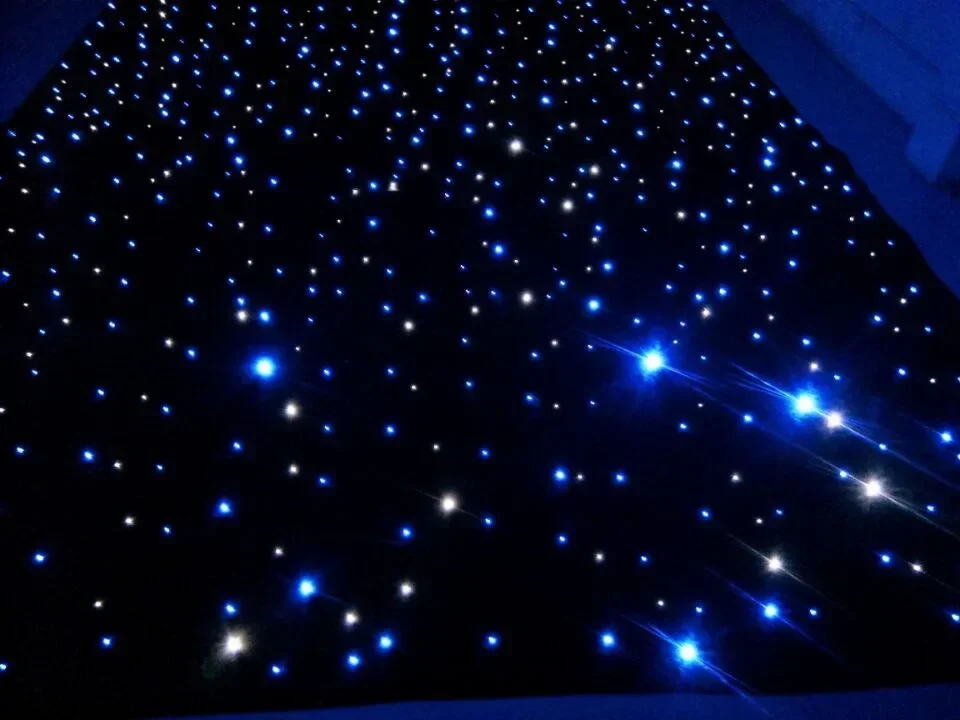 FREE SHIPPING!4mx6mLED Star cloth, Star Cloth, Curtain, 140 RGBW4IN1 DMX512 for wedding stage event show party