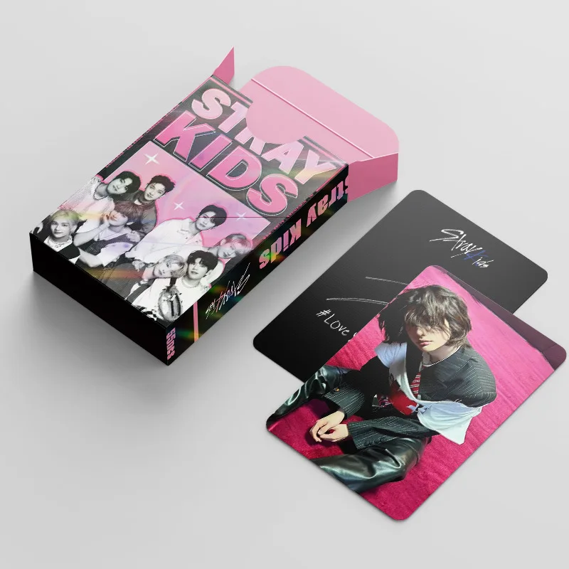 55 szt. kart kolekcjonerskich STRAYKIDS, pocztówek, plakatów DO IT, fotokartek, gadżetów z gwiazdami KPOP SKZOO, kart LOMO