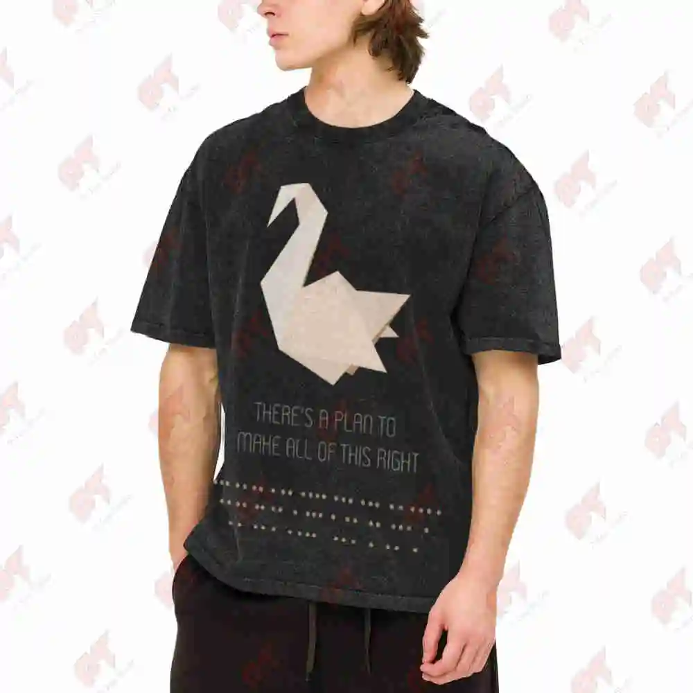 Prison Break There's A Plan Vintage Washed Tee Pure Cotton T-Shirt