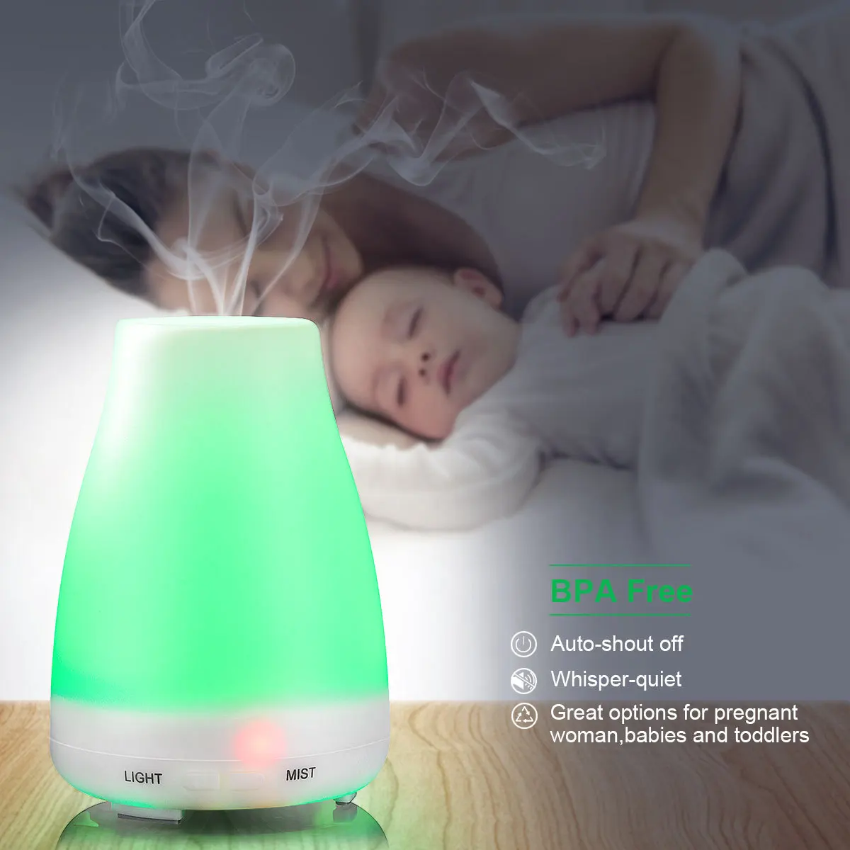 Humidificateur d'air diffuseur d'huiles essentielles d'arôme, brumisateur d'aromathérapie pour la maison et la chambre, mini supporter ficateur USB de Rotterdam, 100ml