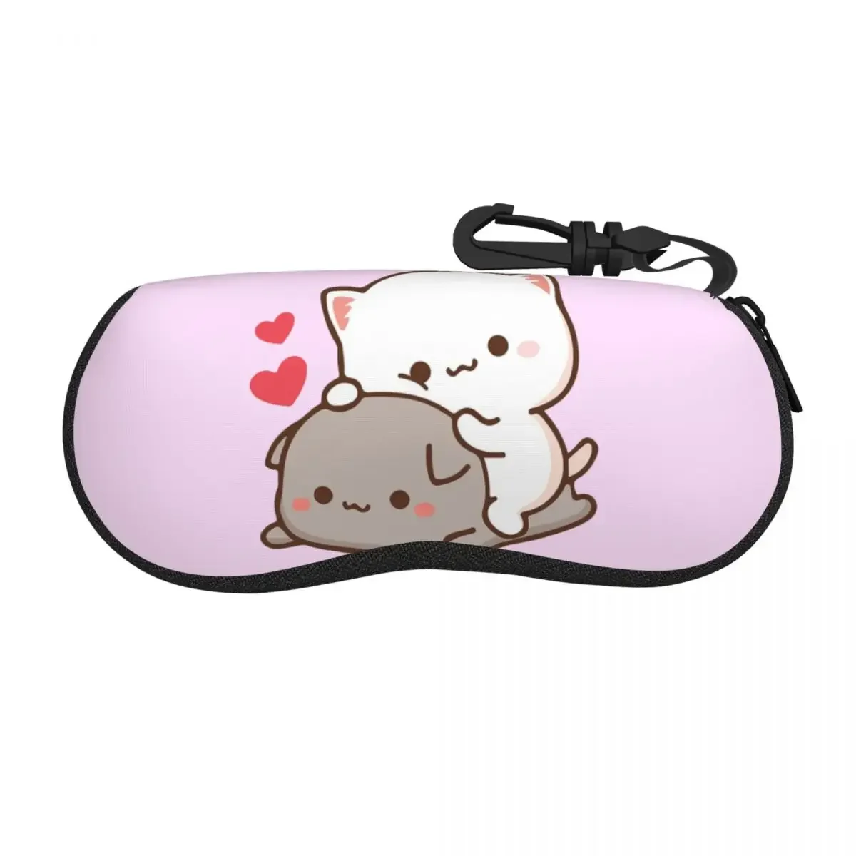 Peach And Goma Glasses Case Convenient Accessories Cute Mochi Peach Cat Sunglasses Storage Box Print Glasses Box