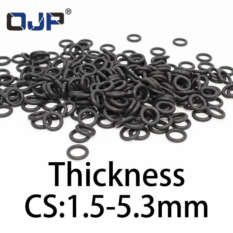 O-ring thickness 1.5/5.3mm CS NBR Nitrile sealing temperature resistant gasket rubber ring complete in specifications