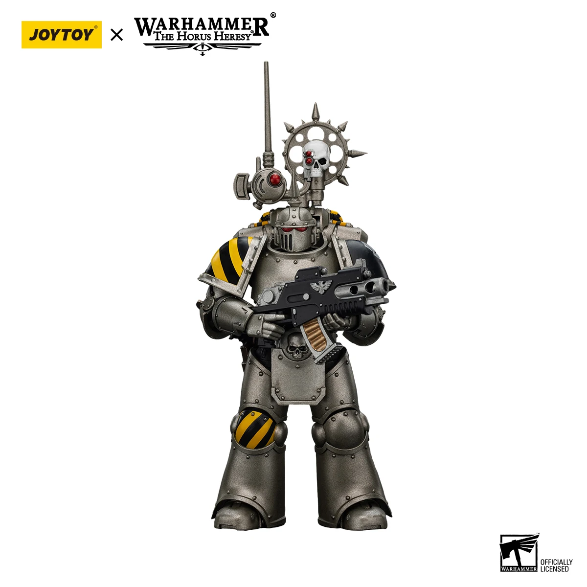 JOYTOY Warhammer 40K 1/18 Actionfigur Iron Warriors MKlIl Taktischer Legionär mit Nuncio-vox Anime-Figuren Spielzeug