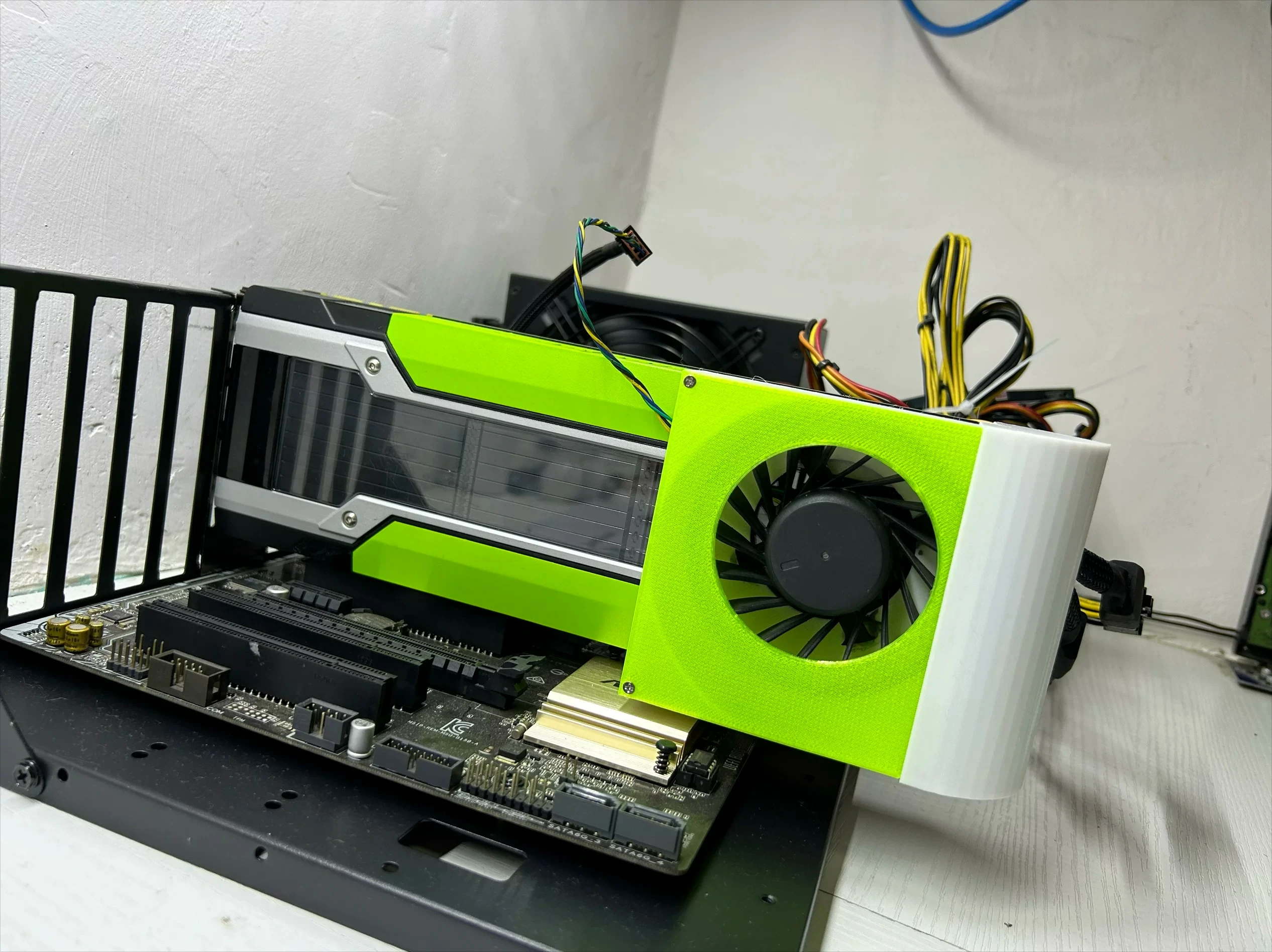NNNfor NVIDIA for Tesla P100, P40, M40, K80, V100 Graphics Card Modified Active Cooling Assembly  NNN