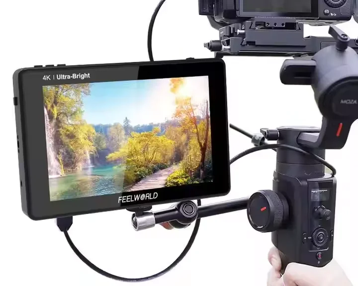 Портативный монитор FEEL WORLD LUT7S 7 дюймов, 2200 нит, 3D LUT, сенсорный экран, для DSLR-камер, с векторным анализатором осциллограмм и 3G-SDI