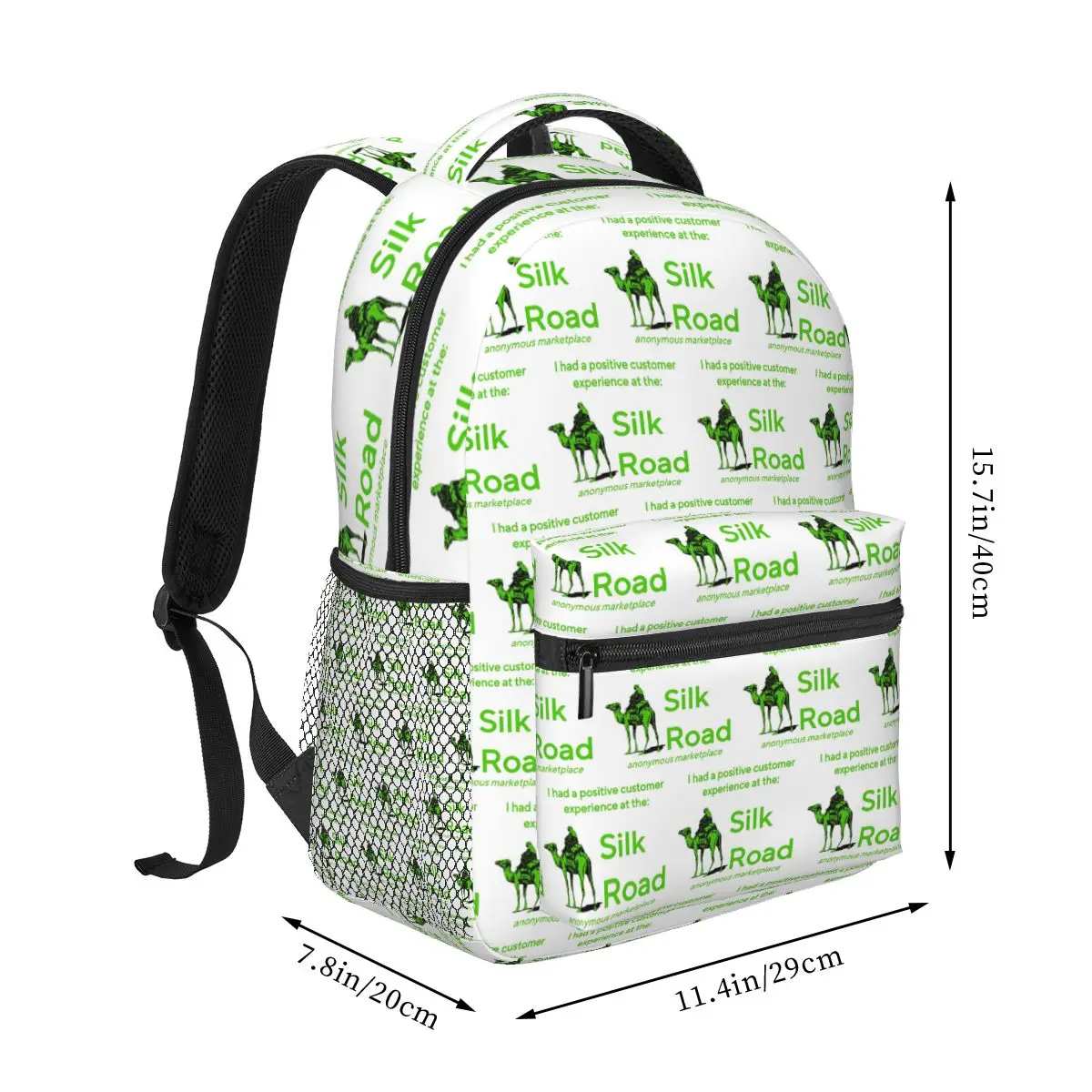 I Had A Positive Customer Experience At The Silk Road Zipped Student Backpack School Bag Hiking Daypack Bookbag Shoulder Bags
