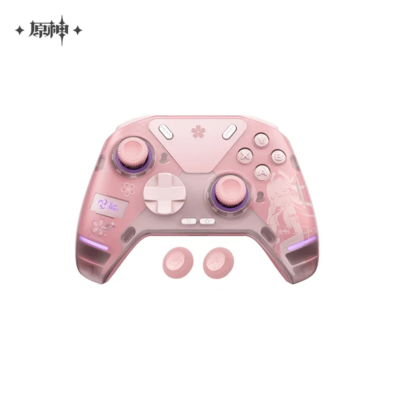 Imagem -03 - Genshin-personalizado Yae Miko Game Handles para Meninas Gamepads Rosa Controladores sem Fio com Hall Rocker Xbox Steam pc Genshin Apex4