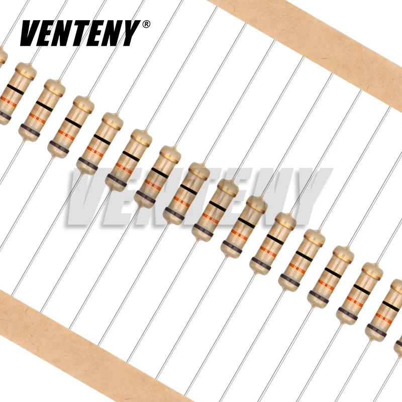 20 buah Resistor Film karbon 1W 5% 1R ~ 10M 10R 100R 220R 330R 470R 1K 2.2K 3.3K 4.7K 10K 22K 47K 100K 1M 10 100 220 330 470 ohm