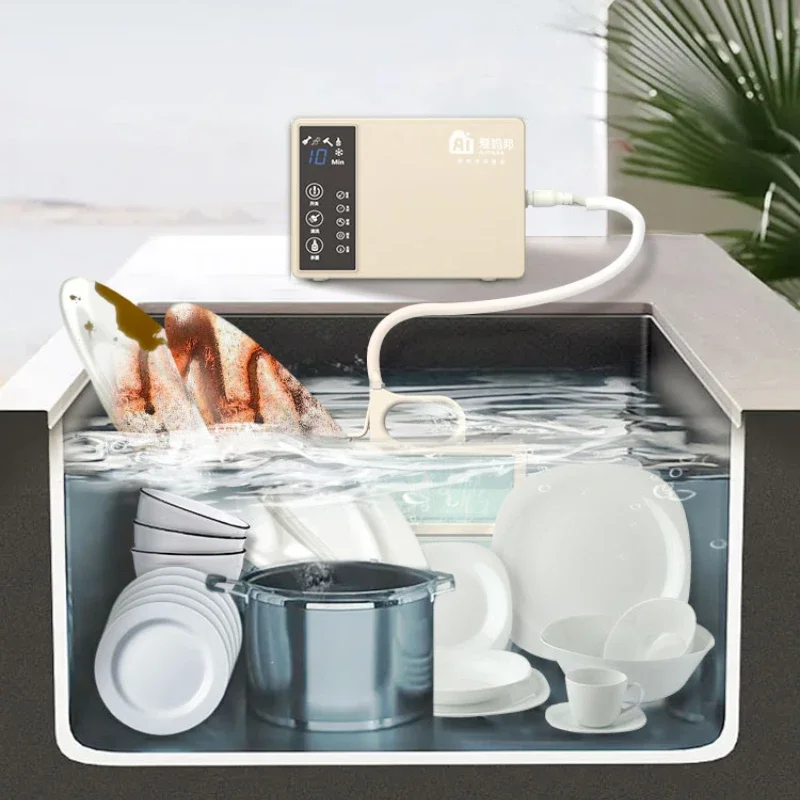 Ultrasonic Dish washers Household Small Automatic Installation-Free Independent Desktop Sink Vegetable Washing Artifact