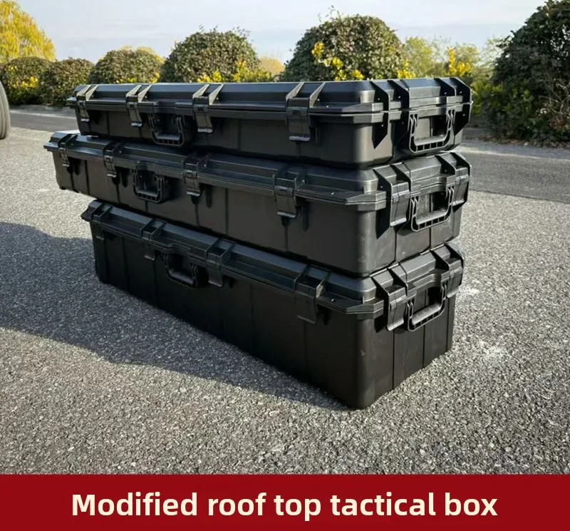 Roof Top Cargo Box Waterproof Shockproof Large Capacity Universal Rugged Protective Outdoor for Off Road SUV Vehicle