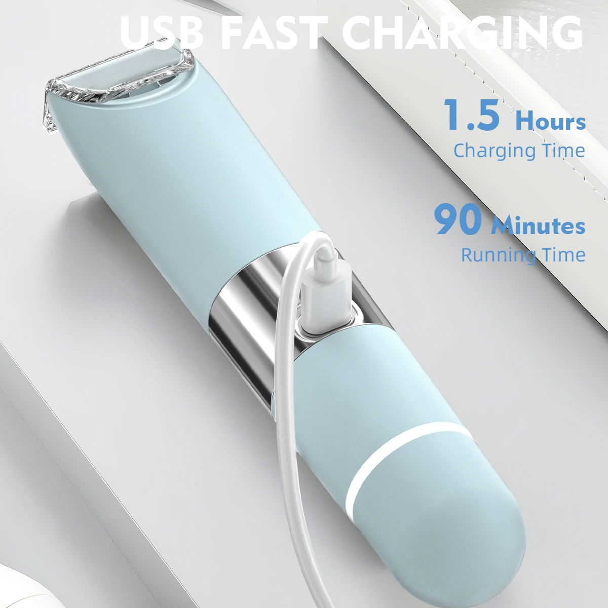 ENCHEN A3 2-IN-1 Electric Shaver Body Hair Trimmer& Facial Hair Removal  With Durable Blades And Upgraded Ceramic Blade