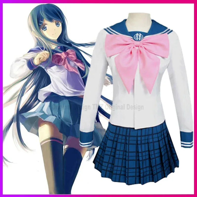 

Лили 123Dangan Ronpa Danganronpa: Trigger Happy Havoc Sayaka Maizono Костюм для вечеринки, аниме, реквизит для косплея