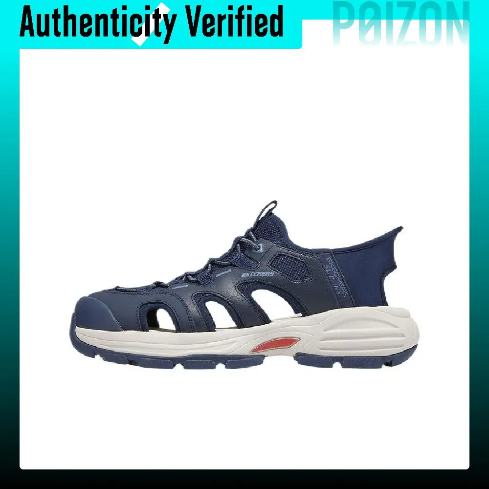 Skechers FAIRPORT Textile, Synthetic Leather, Split Cow Leather Anti Collision River Trekking Shoes Men's Marine Blue 205475-NVY