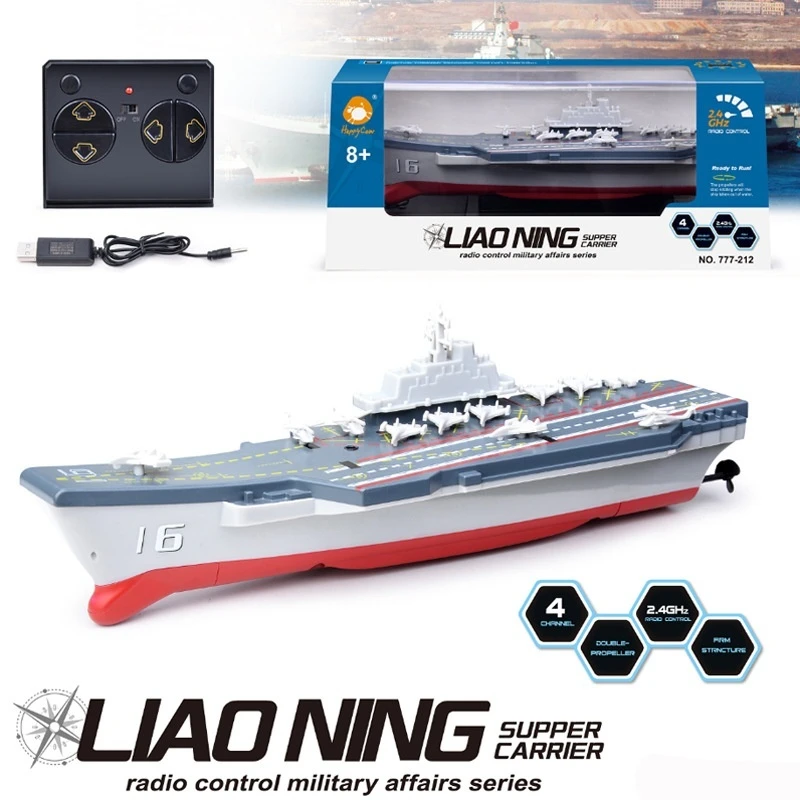 

Mini Aircraft Remote Control Ship Escort Boat Water Stunt Speedboat Electric Charging Waterproof Model Kids Summer Toy Hot Gift