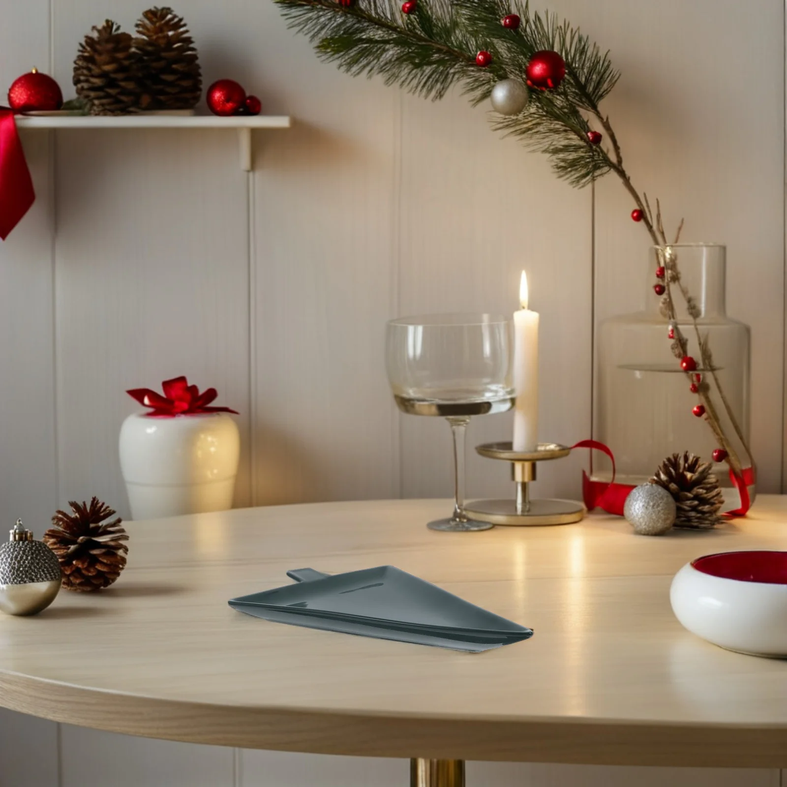 

Christmas Tree Shaped Ceramic Serving Dish Large Festive Snack Tray for Cookies Candy Fruits Christmas Serving Dishes