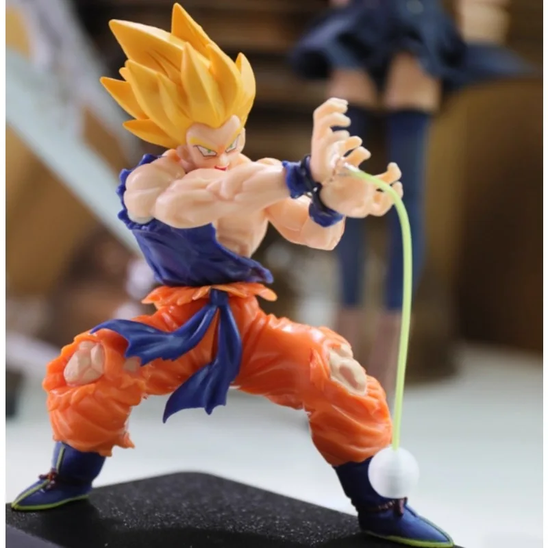 بانداي شخصيات أنيمي لعبة دراغون بول زد سون جوكو نموذج مصباح سوبر سايان شخصية واحدة الصبي لعبة هدية جمع الحلي