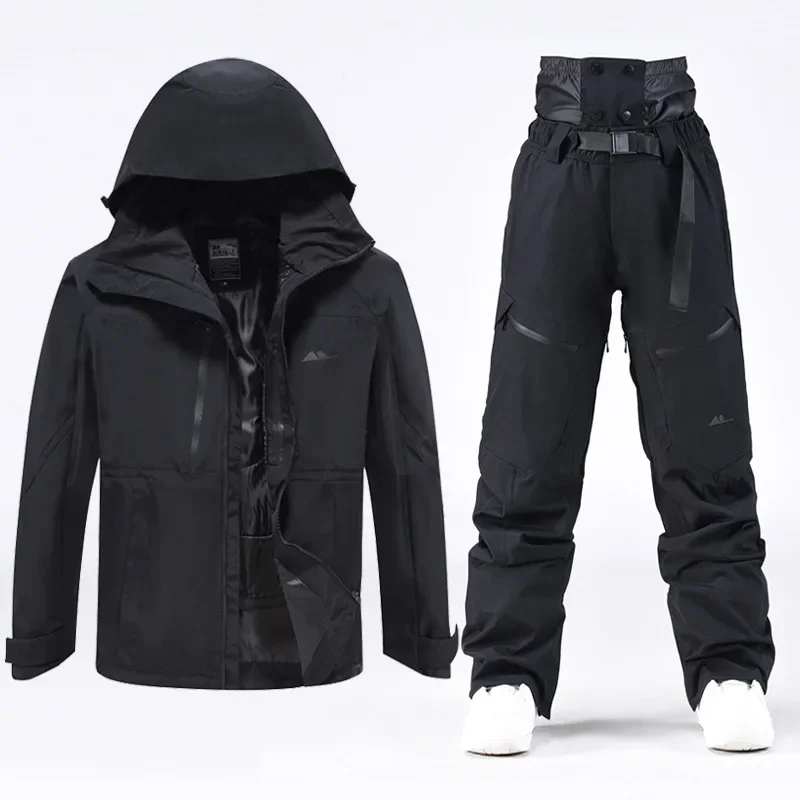 بدلة تزلج للنساء والرجال لوح الخطيئة ولوحة مزدوجة بناطيل تزلج Wi nter خارجية مقاومة للرياح ومقاومة للماء دافئة وسميكة OT4 #2