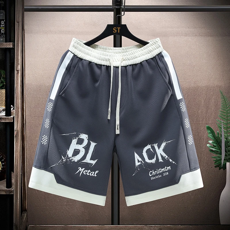 

2026 Summer Men'S Fashion Trend Comfortable Casual Shorts Men High-Quality Large Size Breathable Loose Sports five-point pants