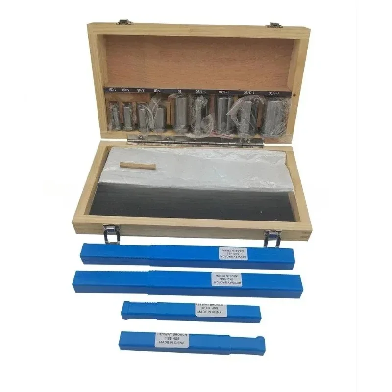 4/5/6/8mm Broaches 12-28 Cutting Broach Brand New 18pcs HSS Metric Keyway Broach Set