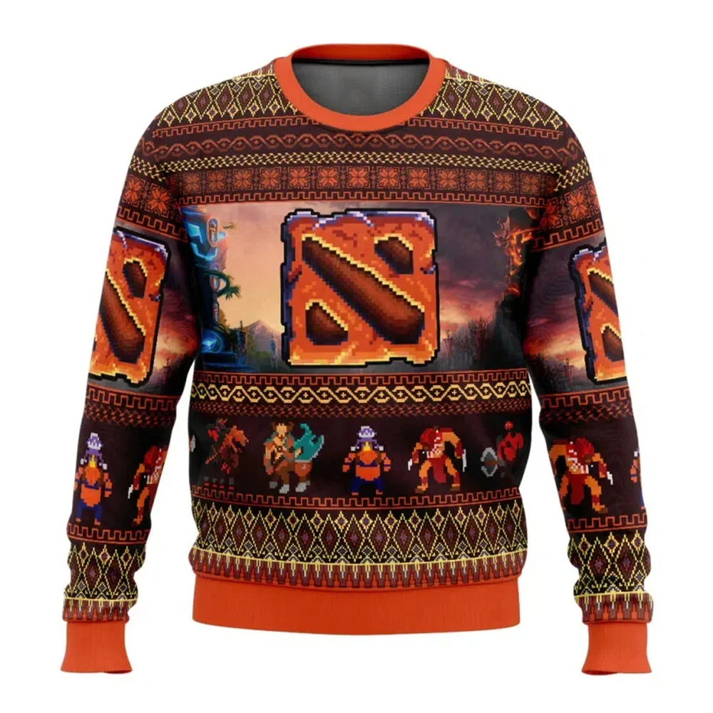 Новинка 2025, модная игра DOTA Battle, мужская рождественская карнавальная толстовка с капюшоном, женская потрясающая подарочная спортивная одежда Новинка 2025, модная игра DOTA Battle, мужская рождественская карнавальная толстовка с капюшоном, женская потрясающая подарочная спортивная одежда