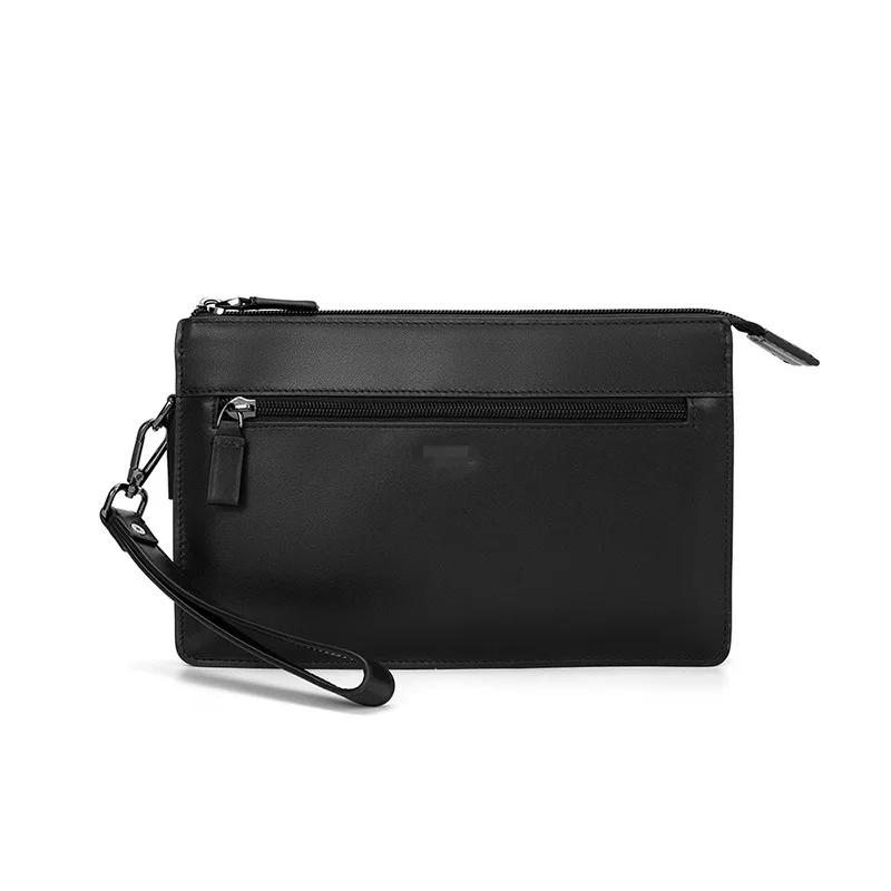 

New Men's Genuine Leather Clutch L0949 Top Grain Leather Business Handbag Phone Bag