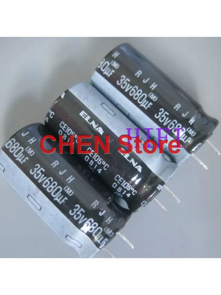 50PCS/lot original ELNA RJH 35V680UF 12.5X25MM 105C 680UF 35V electrolytic capacitor free shipping