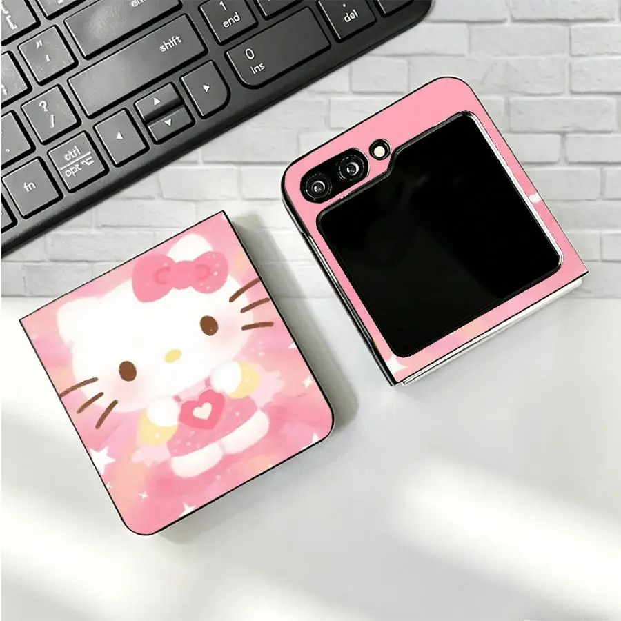 Angel Hello Kitty Case for Samsung Galaxy Z Flip 8 Z Fold 8 7 6 5 4 3 Flip5 Flip7 FE Flip6 Flip3 Z Flip 7 6 5 4 3 Flip4 Back