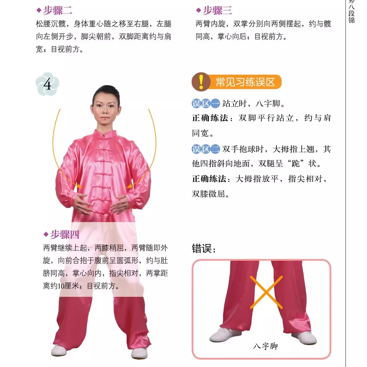 Livre d'arts martiaux chinois, Kung Fu, Micidal Strated Baduanjin, Taijiquan