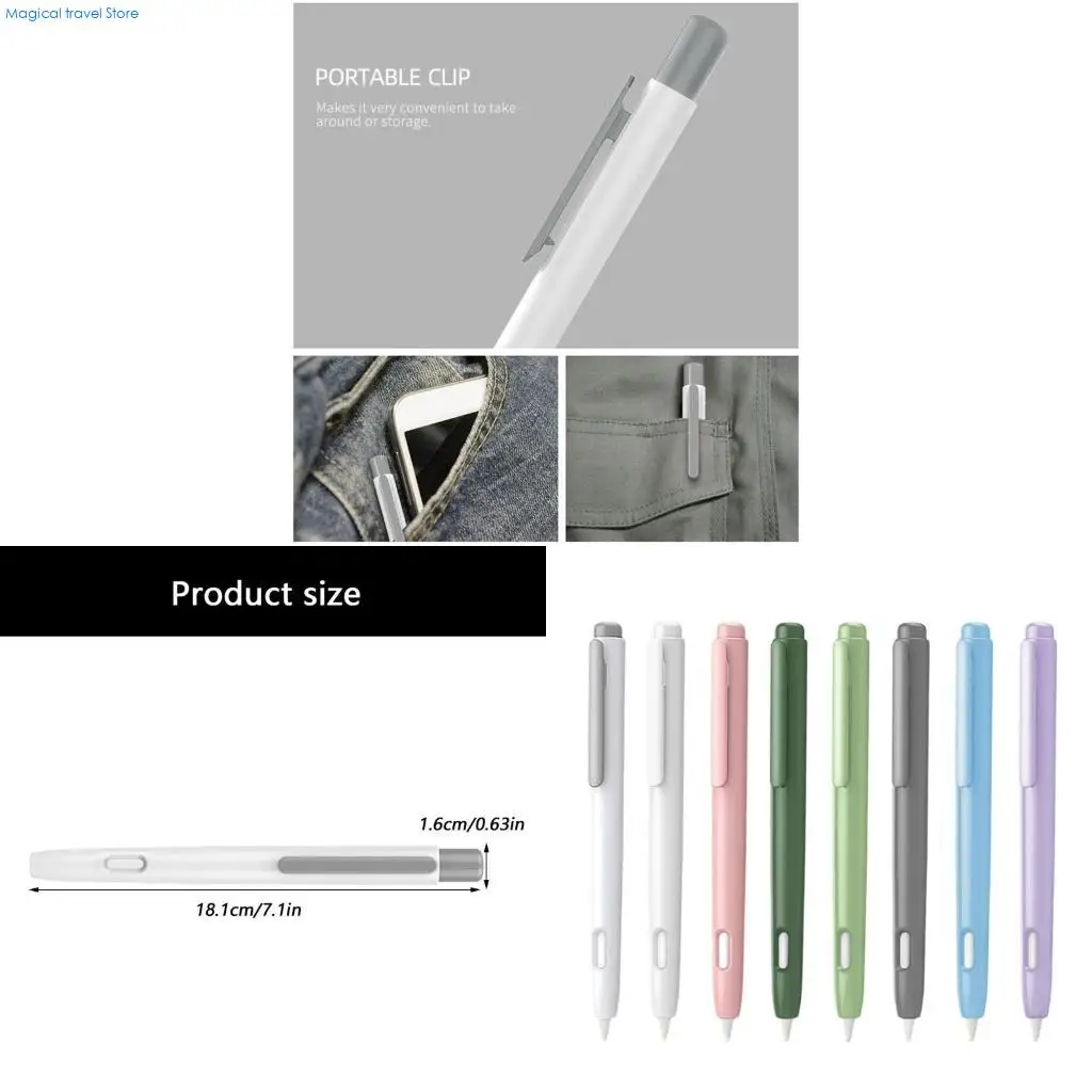 

N2UB Чехол для стилусов с двойным щелчком, текстурированная ручка с защитой от усталости для карандашей, творческой работы и