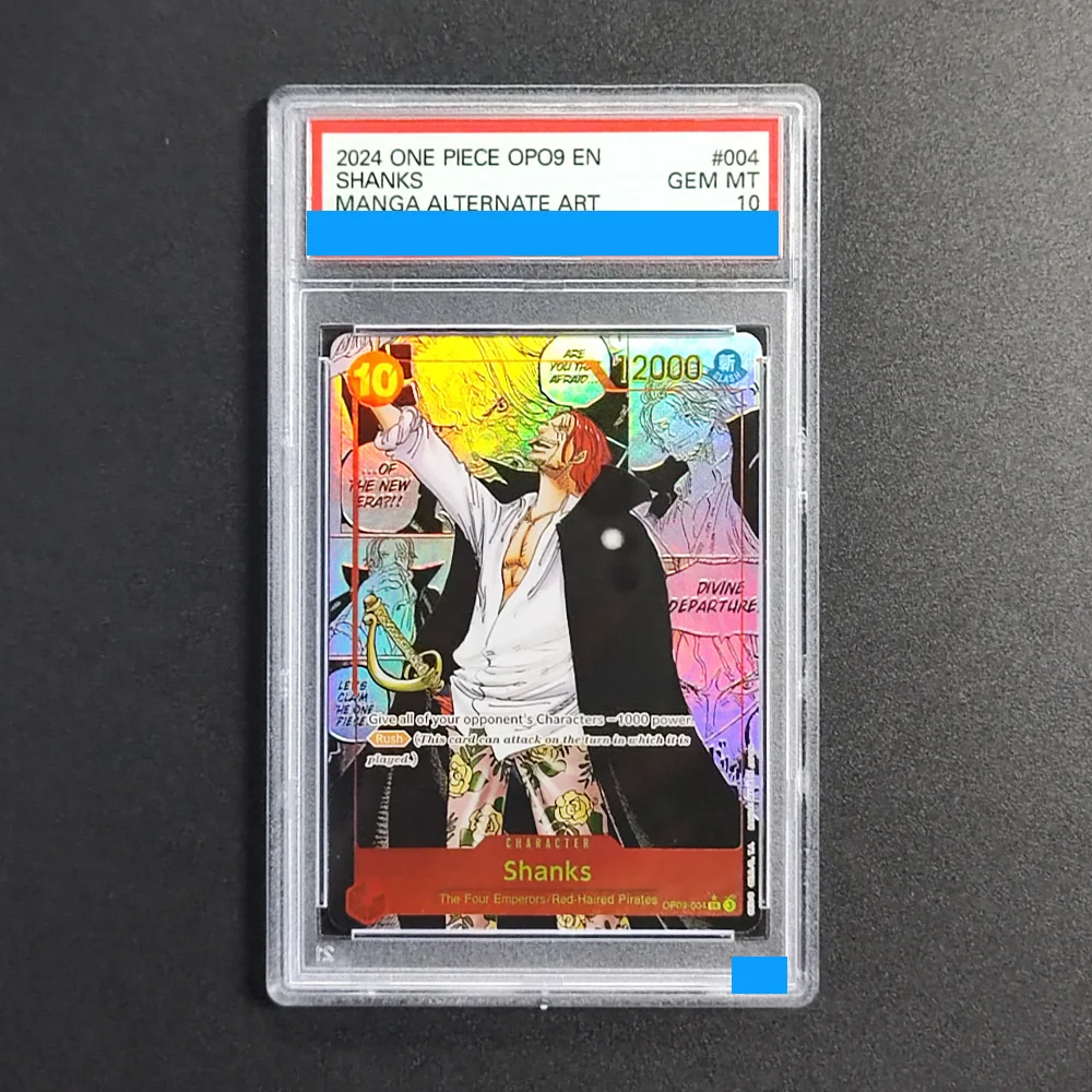 

Proxy DIY 2024 ONE PIECE OPO9 EN SHANKS 004 Special Art Rare Gem Mt 10 Card Holographic Labels Gift Collectibles Cards Toys
